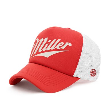 GORRA TRUCKER CERVEZA MILLER 001 ROJO
