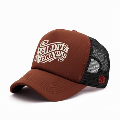 GORRA TRUCKER GRUPO MUSICAL MALDITA VECINDAD 003 MARRÓN