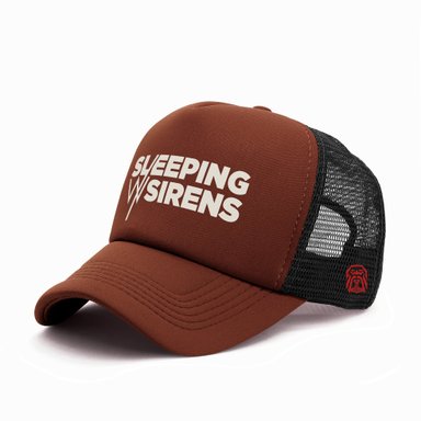 GORRA TRUCKER BANDA ROCK SLEPPING WITH SIRENS 002 MARRÓN