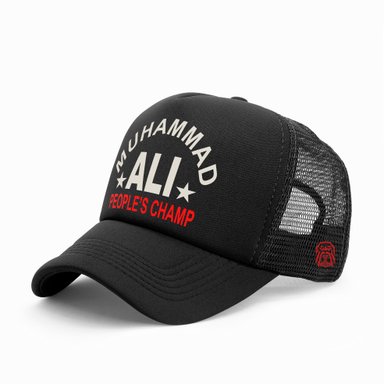 GORRA TRUCKER BOXEADOR MUHAMMAD ALI 004 NEGRO