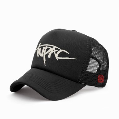 GORRA TRUCKER RAPERO TUPAC SHAKUR 002 NEGRO