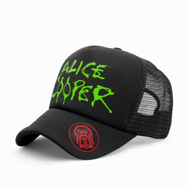 GORRA TRUCKER CANTANTE ALICE COOPER 003 NEGRO