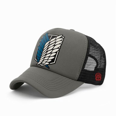 GORRA TRUCKER ANIME SHINGEKI NO KYOJIN 004 GRIS