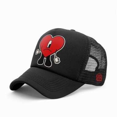GORRA TRUCKER CANTANTE BAD BUNNY 001 GRIS