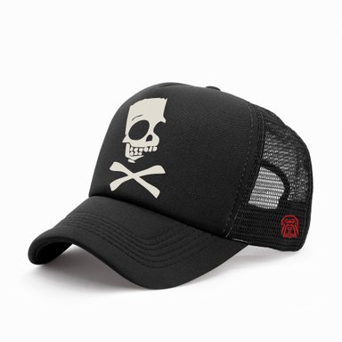 GORRA TRUCKER BART JACKASS 003 NEGRO