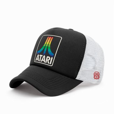 GORRA TRUCKER LOGO ATARI 002 NEGRO