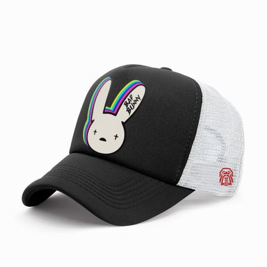 GORRA TRUCKER CANTANTE BAD BUNNY 006 NEGRO