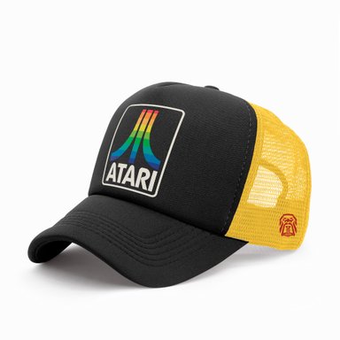 GORRA TRUCKER LOGO ATARI 003 NEGRO
