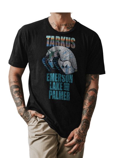 POLO HOMBRE NEGRO CLASICO BANDA ROCK EMERSON LAKE Y PALMER 001 - 1