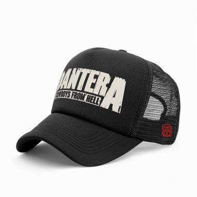 GORRA TRUCKER BANDA DE METAL PANTERA 001