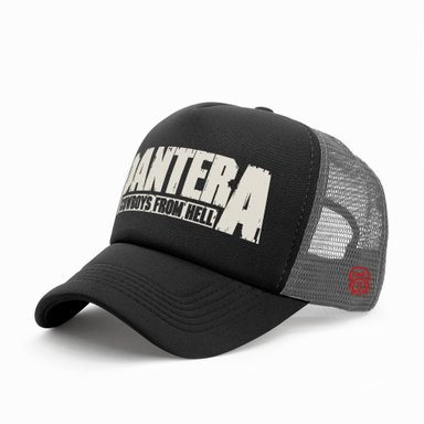 GORRA TRUCKER BANDA DE METAL PANTERA 002