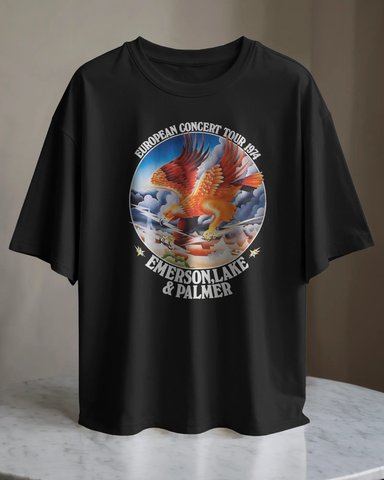 POLO OVERSIZE BANDA DE ROCK EMERSON LAKE Y PALMER 002 - 1