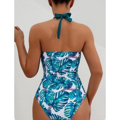 ROPA DE BAÑO LICRA MUJER NATIEL 1 PIEZA CON COPA Y ARO - 4