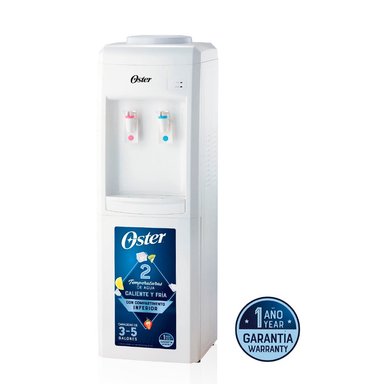 DISPENSADOR OSTER SOPORTA BOTELLONES 3 A 5 GALONES AGUA OS-PWDA8001W BLANCO