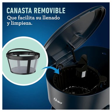 CAFETERA OSTER BVSTDCS12B-053 12 TAZAS CON FILTRO PERMANENTE BVSTDCS12B - 4