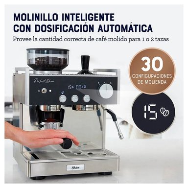 CAFETERA OSTER BVSTEM7400-053 EXPRESSO PARA ESPRESSO CON MOLINILLO INTELIGENTE BVSTEM7400 - 4
