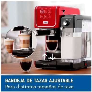 CAFETERA OSTER BVSTEM6801R-053 PRIMALATTE TOUCH BVSTEM6801R ROJO - 4