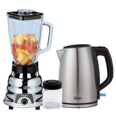 COMBO OSTER LICUADORA CLASICA 250-22 + HERVIDOR ACERO BVSTKT673SS