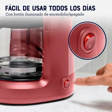 CAFETERA OSTER BVSTDCS51R CON FILTRO REUTILIZABLE 5 TAZAS - 4