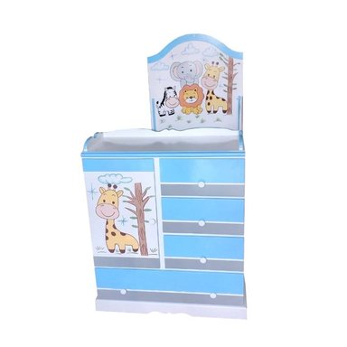 MULTICUNA SAFARI GRIS CON CELESTE