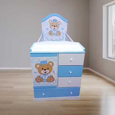 MULTICUNA OSITO CELESTE BEBÉ