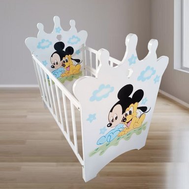 CUNA CORONA PARA BEBE BLANCO - 1