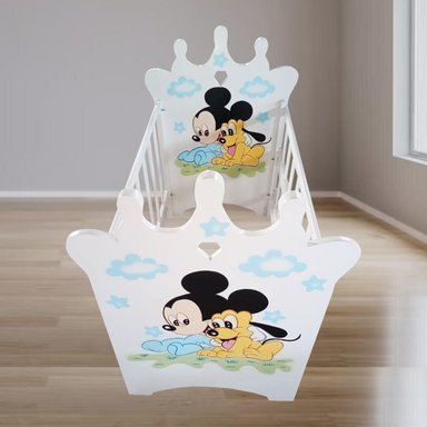 CUNA CORONA PARA BEBE BLANCO - 2