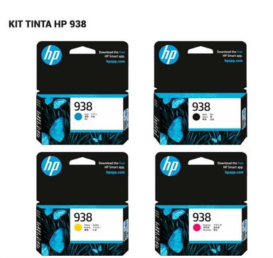 KIT 4 CARTUCHOS HP 938 MULTICOLOR ORIGINALES