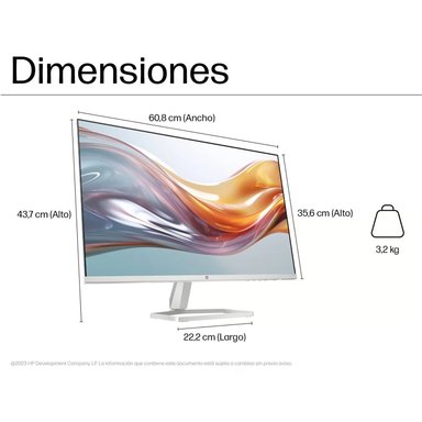 MONITOR IPS FHD HP 27" 94F46AA SERIE 5 527SW 100 HZ 5MS - 3