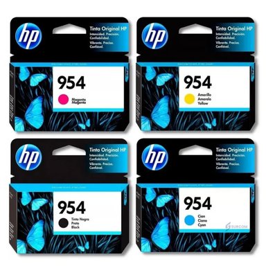 KIT DE TINTAS HP 954 - CYAN, MAGENTA, AMARILLO, NEGRO