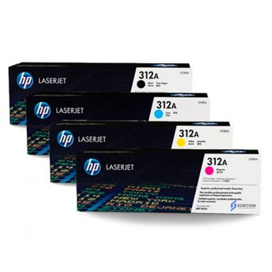 KIT DE TÓNER HP 312A - CYAN MAGENTA YELLOW BLACK PACK COMPLETO
