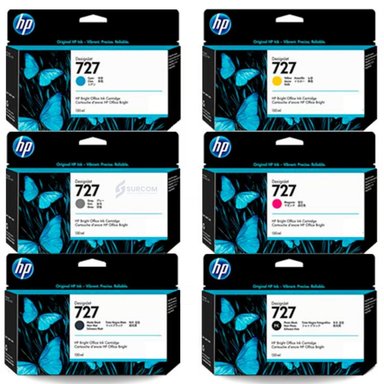 KIT DE TINTA HP 727A 130 ML