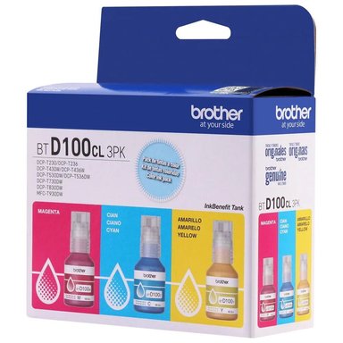 Tripack de Tintas Brother BTD100CL 3PK Colores