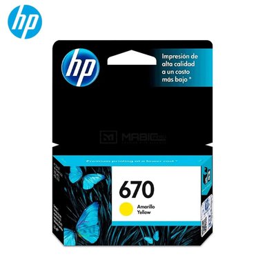 CARTUCHO DE TINTA HP 670 AMARILLO CZ116AL DESKJET - 1