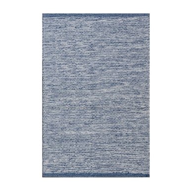 ALFOMBRA DHURRIE TEJIDO A MANO 280 X 180 CM CHAMPIÑON NATURAL DECOGHAR AZUL