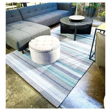 ALFOMBRA KELLIM IC 13801 240 X 150 CM BLUE