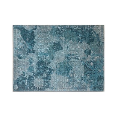 ALFOMBRA TEJIDO JACQUARD 240 X 150 CM JACQUARD AZUL DECOGHAR