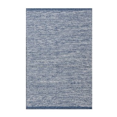 ALFOMBRA DHURRIE TEJIDO A MANO 280 X 120 CM CHAMPIÑON DECOGHAR AZUL
