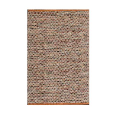 ALFOMBRA DHURRIE TEJIDO A MANO 180 X 120 CM CHAMPIÑON DECOGHAR NARANJA