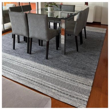 ALFOMBRA KILLIM IC 14491 180 X 120 CM DK GREY