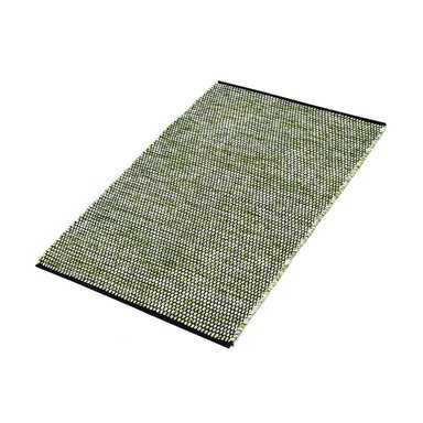 ALFOMBRA DHURRIE TEJIDO A MANO 150 X 210 CM CHAMPIÑON DECOGHAR VERDE