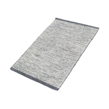 ALFOMBRA DHURRIE TEJIDO A MANO 280 X 180 CM CHAMPIÑON DECOGHAR GRIS