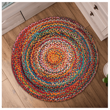 ALFOMBRA DECOGHAR CHINDI MULTI REDONDO IC10207 MEDIDA: 1.20 DIÁM.
