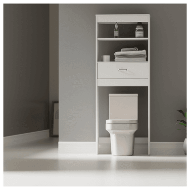 ORGANIZADOR DE BAÑO SOBRE INODORO - SOLAR WHITE