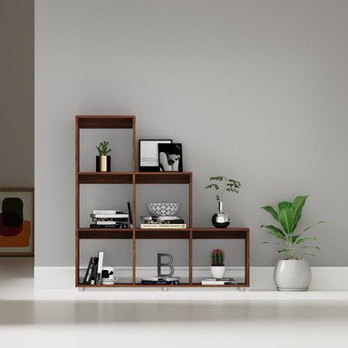 ESTANTE EN “L” - MED BROWN