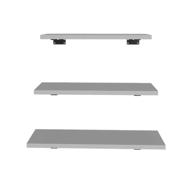 REPISAS FLOTANTES CON SOPORTE SET DE 3 - SOLAR WHITE - 3