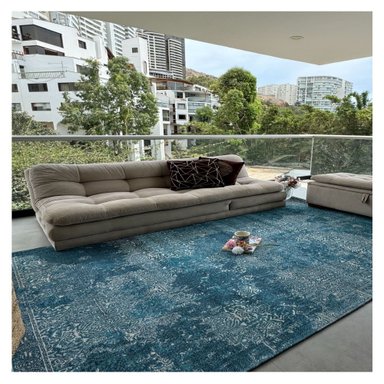 ALFOMBRA DECOGHAR RAC-52 AZUL JACQUARD 280 X 365 CM