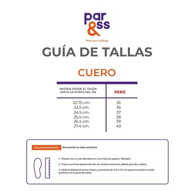 MOCASINES MUJER PAR&SS CUERO CELESTE KA23-25A - 5