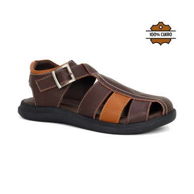 SANDALIAS CASUALES DE CUERO HOMBRE KN25Q3-832. - 1