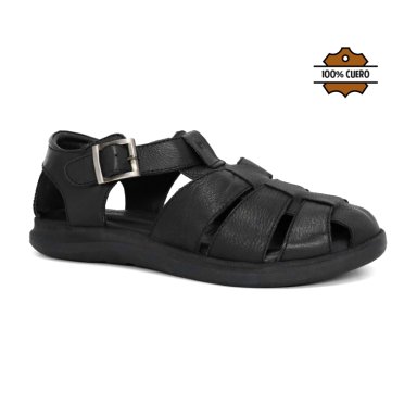 SANDALIAS CASUALES DE CUERO HOMBRE KN25Q3-825.